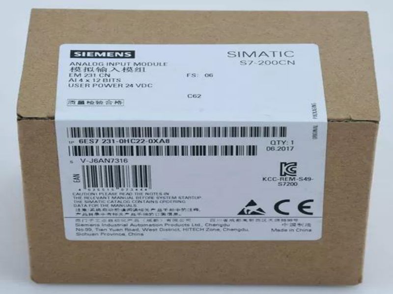 6ES7231-0HC22-0XA8 Siemens PLC SIMATIC S7-200 CN Analog Input Module Unit EM 231